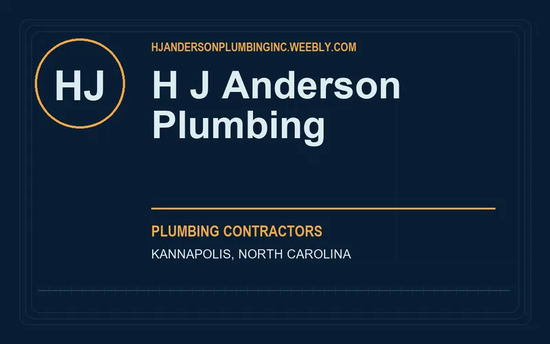 H J Anderson Plumbing in Kannapolis, North Carolina