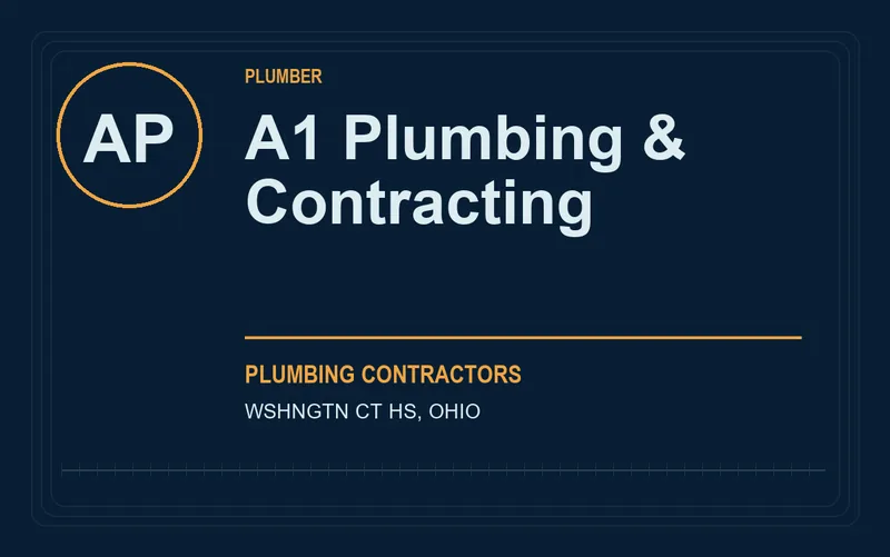 A1 Plumbing & Contracting in WSHNGTN CT HS, Ohio