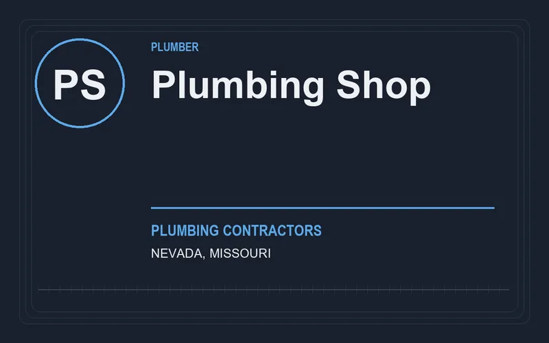 Plumbing Shop in Nevada, Missouri