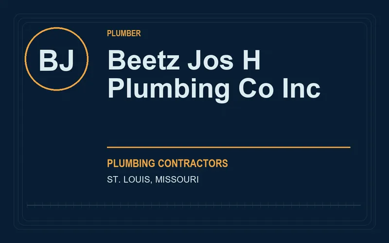 Beetz Jos H Plumbing Co Inc in St. Louis, Missouri