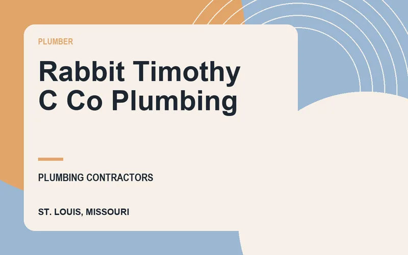Rabbit Timothy C Co Plumbing in St. Louis, Missouri