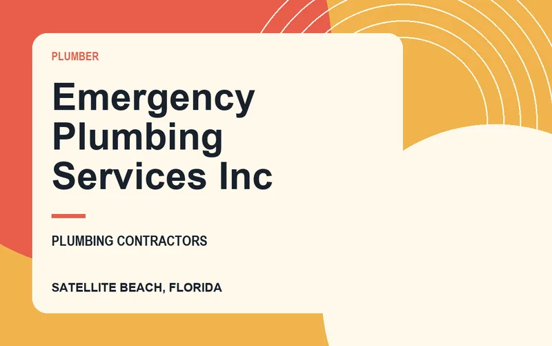 Emergency Plumbing Services Inc in Satellite Beach, Florida