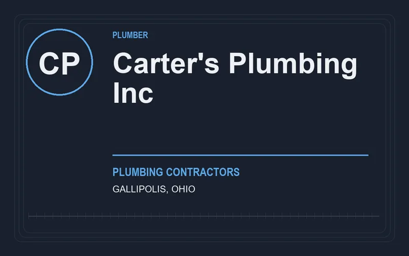Carter's Plumbing Inc in Gallipolis, Ohio