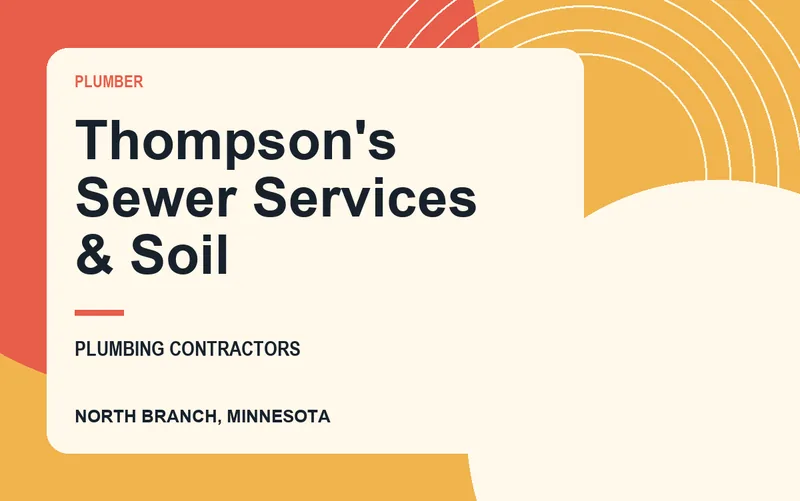 Thompson's Sewer Services & Soil in North Branch, Minnesota