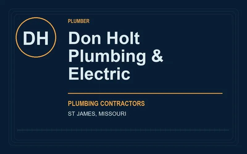 Don Holt Plumbing & Electric in St James, Missouri