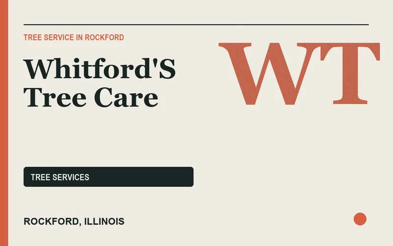 whitford's tree care in Rockford, Illinois