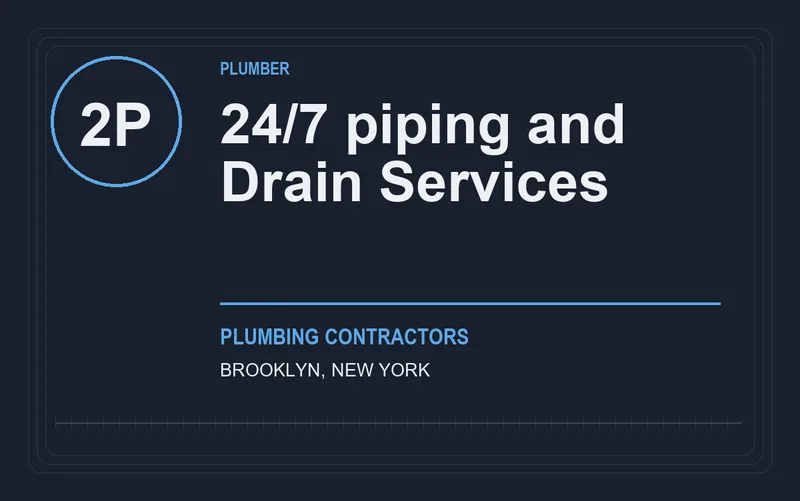 24/7 piping and Drain Services in Brooklyn, New York