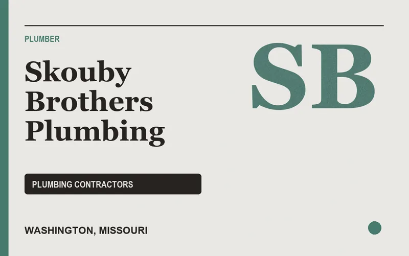 Skouby Brothers Plumbing in Washington, Missouri