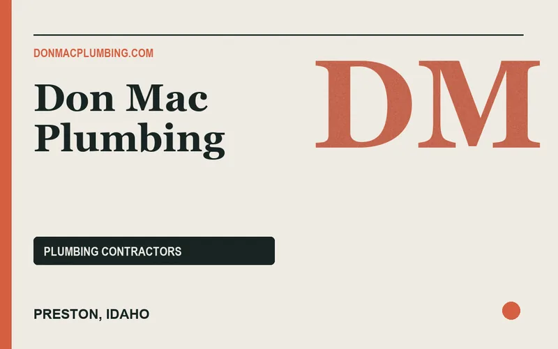 Don Mac Plumbing in Preston, Idaho