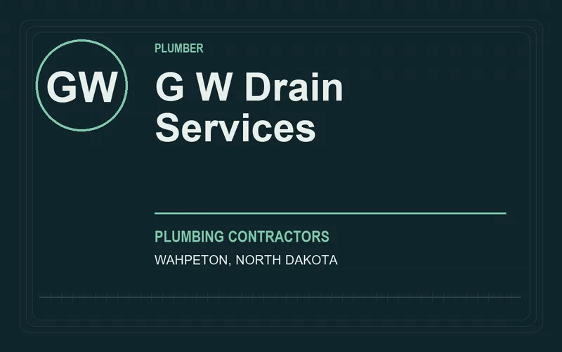 G W Drain Services in Wahpeton, North Dakota