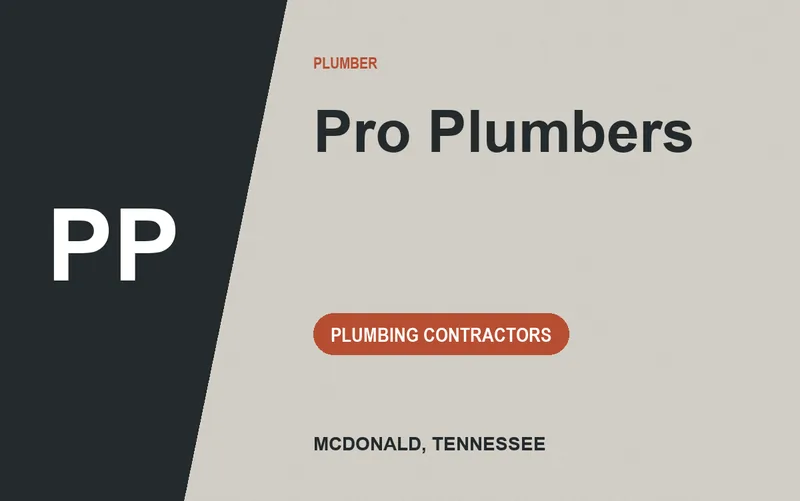 Pro Plumbers in McDonald, Tennessee