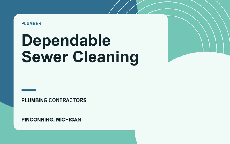 Dependable Sewer Cleaning in Pinconning, Michigan