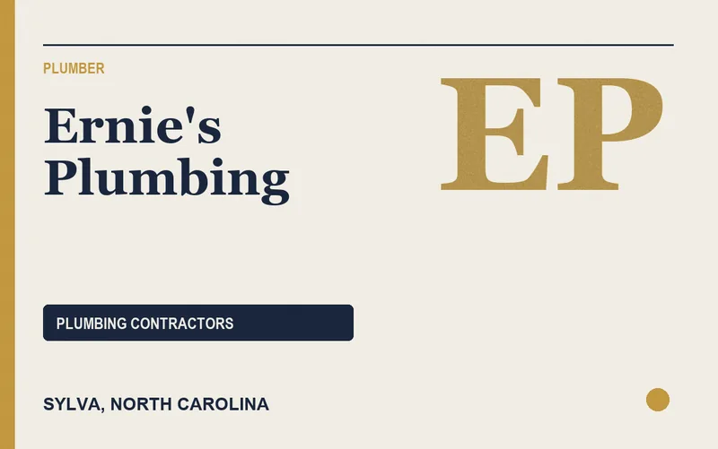 Ernie's Plumbing in Sylva, North Carolina