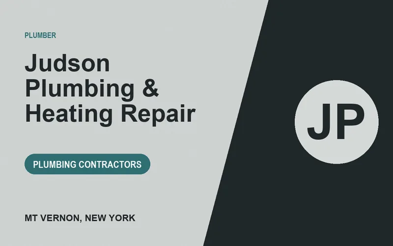 Judson Plumbing & Heating Repair in Mt Vernon, New York