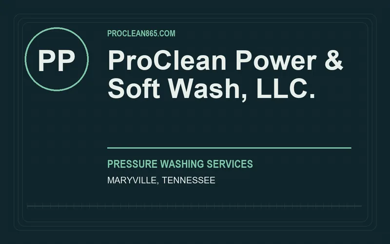ProClean Power & Soft Wash, LLC. in Maryville, Tennessee