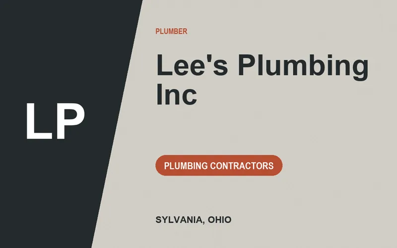 Lee's Plumbing Inc in Sylvania, Ohio