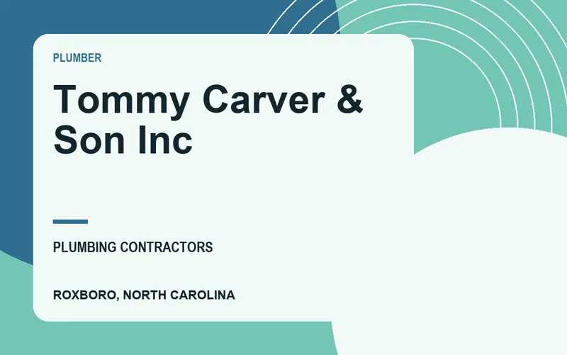 Tommy Carver & Son Inc in Roxboro, North Carolina