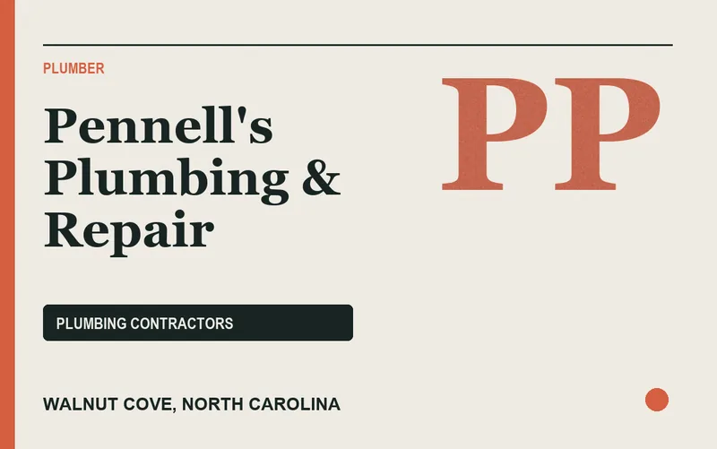 Pennell's Plumbing & Repair in Walnut Cove, North Carolina