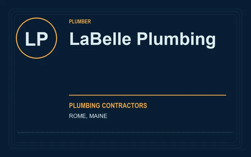 LaBelle Plumbing in Rome, Maine