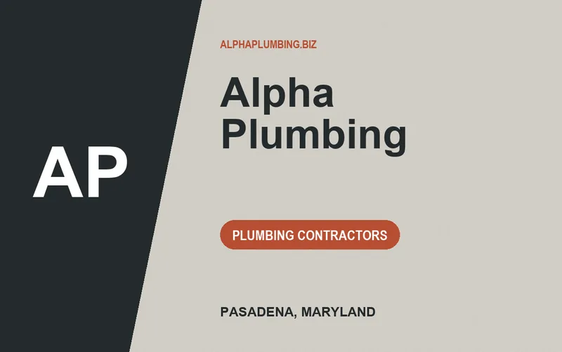 Alpha Plumbing in Pasadena, Maryland