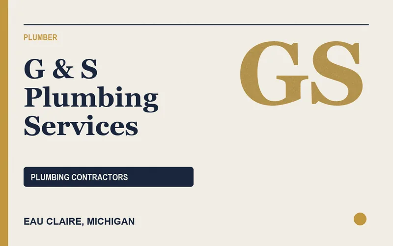 G & S Plumbing Services in Eau Claire, Michigan