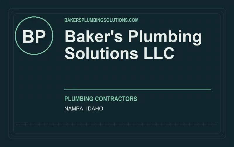 Baker's Plumbing Solutions LLC in Nampa, Idaho