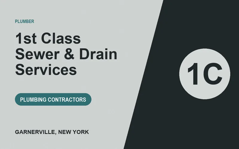 1st Class Sewer & Drain Services in Garnerville, New York