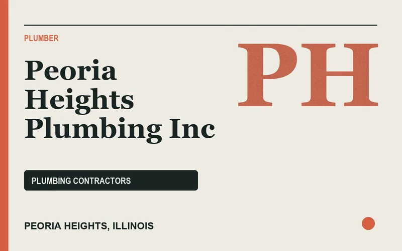 Peoria Heights Plumbing Inc in Peoria Heights, Illinois