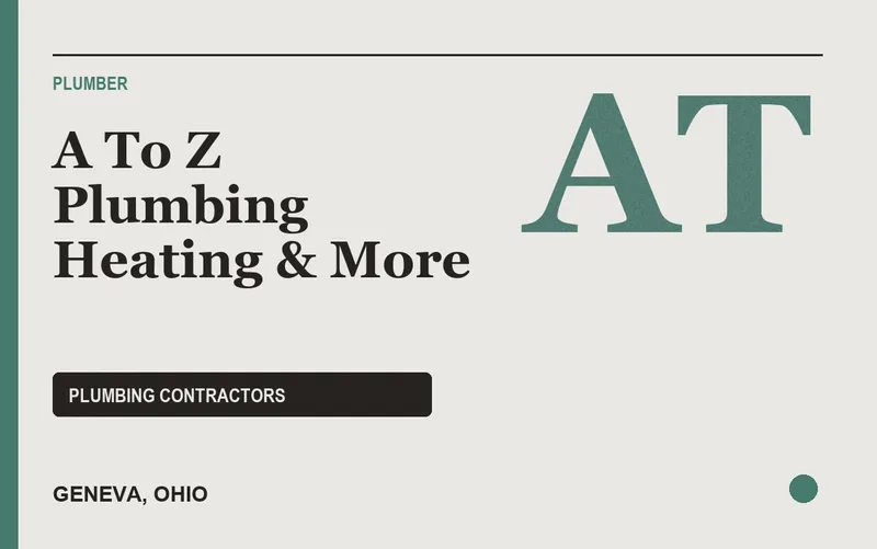 A To Z Plumbing Heating & More in Geneva, Ohio