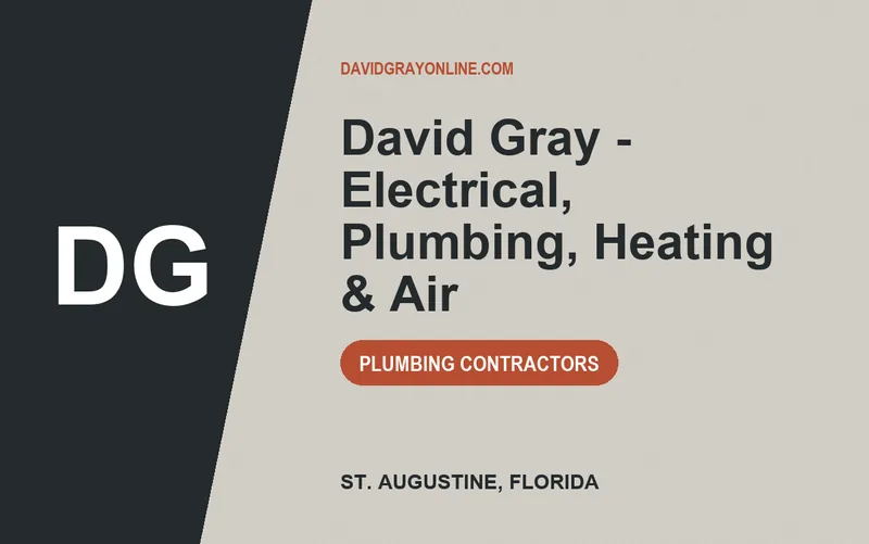 David Gray - Electrical, Plumbing, Heating & Air in St. Augustine, Florida