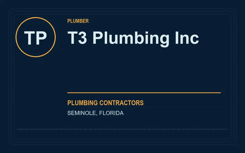 T3 Plumbing Inc in Seminole, Florida