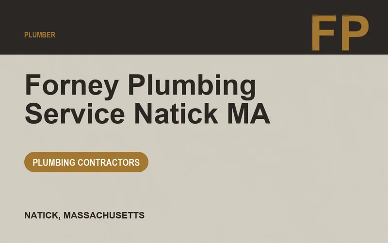 Forney Plumbing Service Natick MA in Natick, Massachusetts