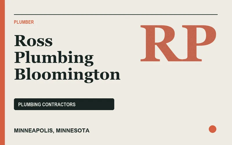 Ross Plumbing Bloomington in Minneapolis, Minnesota