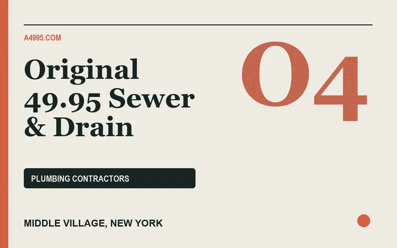 Original 49.95 Sewer & Drain in Middle Village, New York