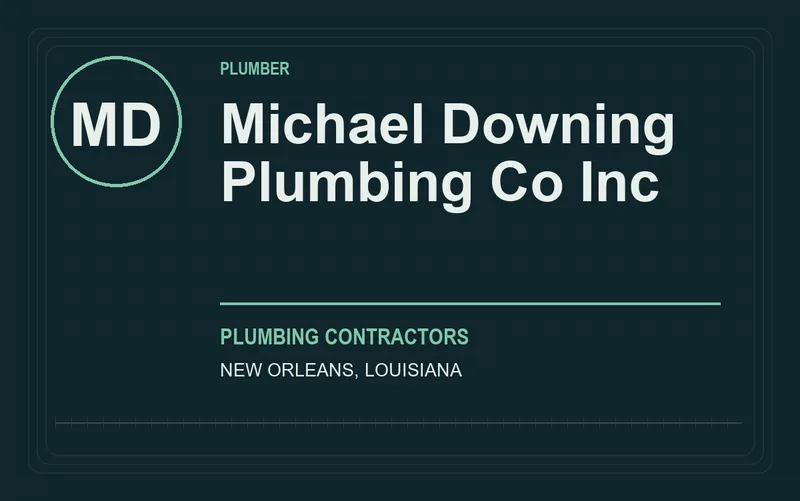 Michael Downing Plumbing Co Inc in New Orleans, Louisiana