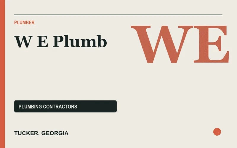 W E Plumb in Tucker, Georgia