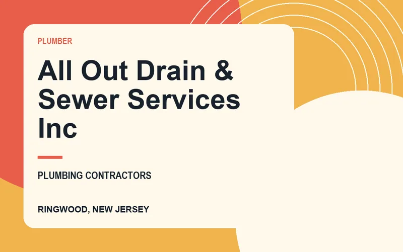 All Out Drain & Sewer Services Inc in Ringwood, New Jersey