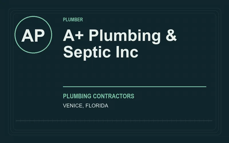 A+ Plumbing & Septic Inc in Venice, Florida