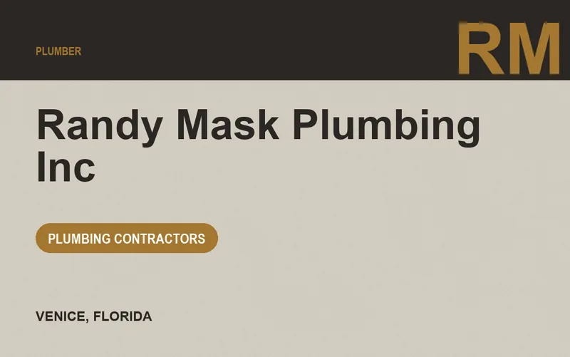 Randy Mask Plumbing Inc in Venice, Florida