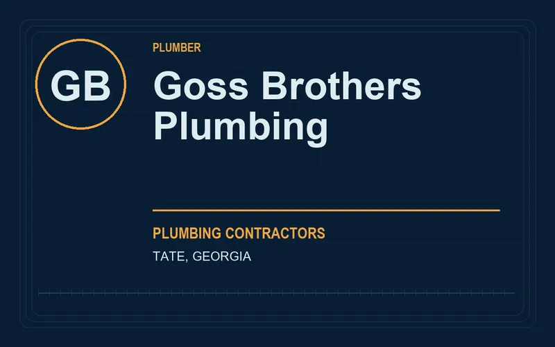 Goss Brothers Plumbing in Tate, Georgia