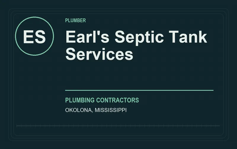 Earl's Septic Tank Services in Okolona, Mississippi