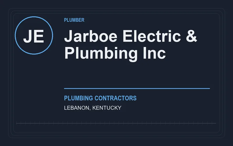 Jarboe Electric & Plumbing Inc in Lebanon, Kentucky