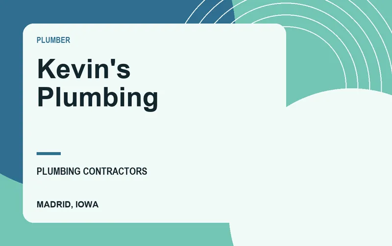 Kevin's Plumbing in Madrid, Iowa
