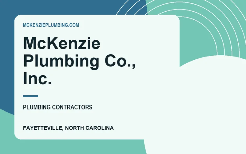 McKenzie Plumbing Co., Inc. in Fayetteville, North Carolina
