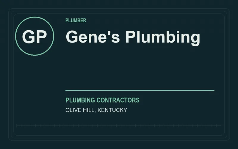 Gene's Plumbing in Olive Hill, Kentucky