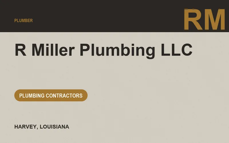 R Miller Plumbing LLC in Harvey, Louisiana