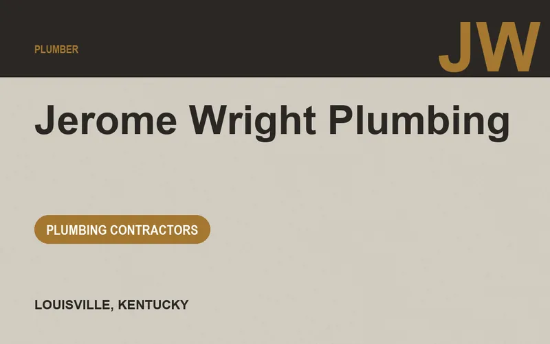Jerome Wright Plumbing in Louisville, Kentucky