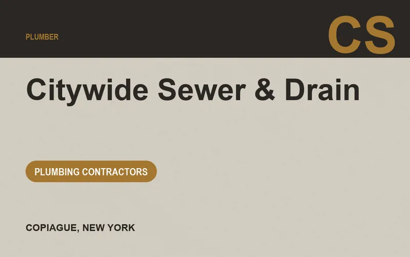 Citywide Sewer & Drain in Copiague, New York