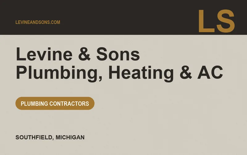 Levine & Sons Plumbing, Heating & AC in Southfield, Michigan
