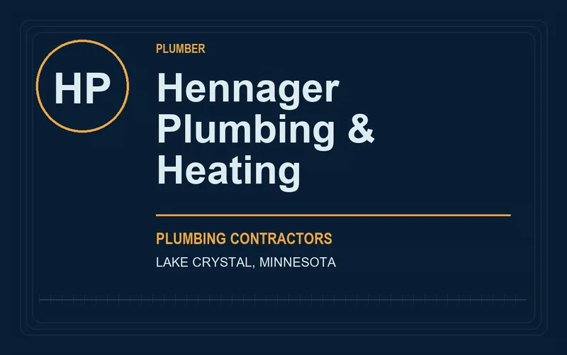 Hennager Plumbing & Heating in Lake Crystal, Minnesota